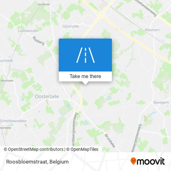 Roosbloemstraat map