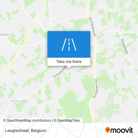 Leegtestraat map