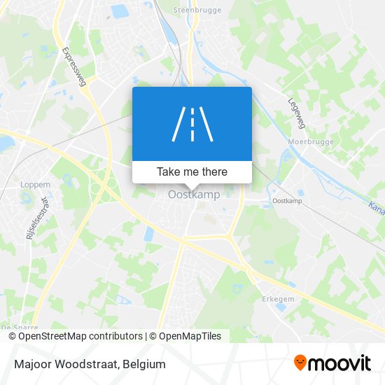 Majoor Woodstraat map