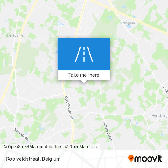 Rooiveldstraat map