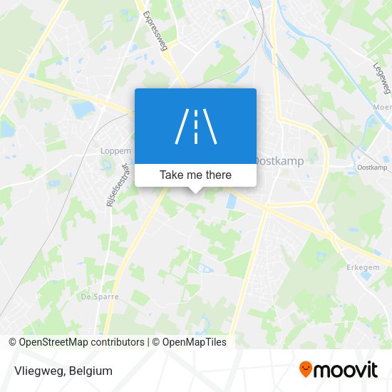 Vliegweg map