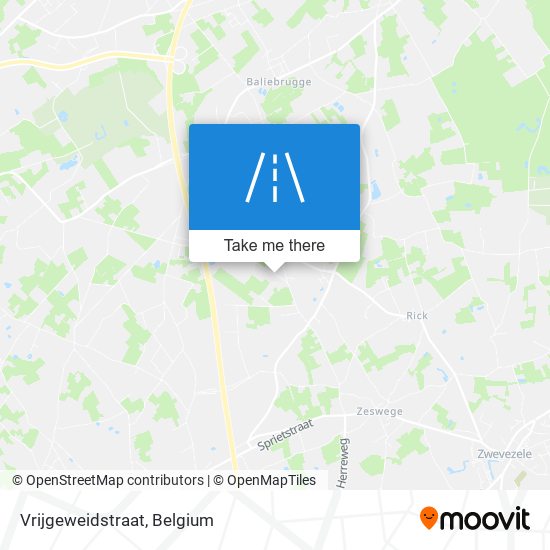 Vrijgeweidstraat map