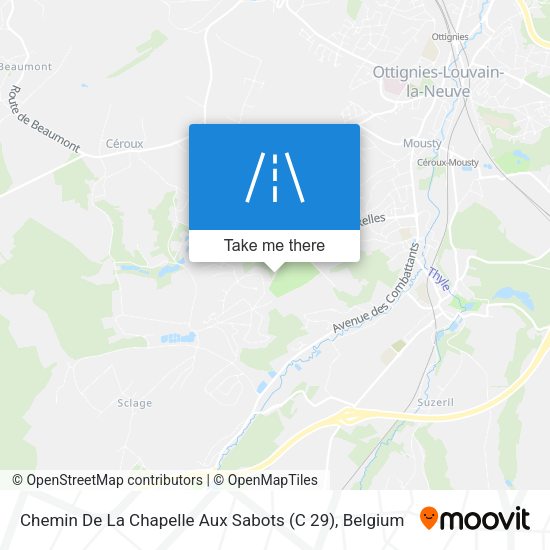 Chemin De La Chapelle Aux Sabots (C 29) map