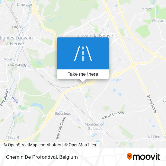 Chemin De Profondval plan