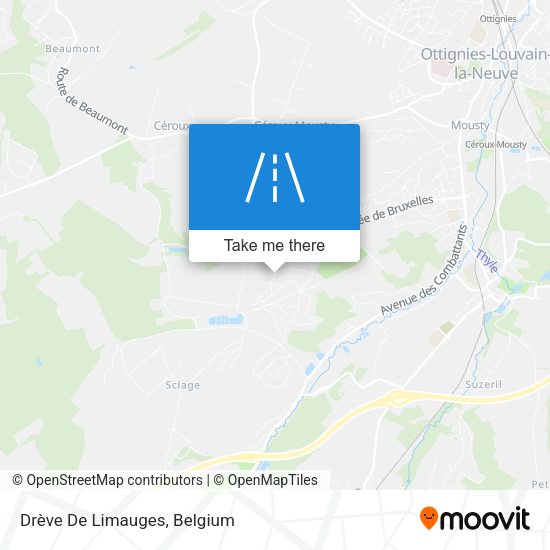 Drève De Limauges map