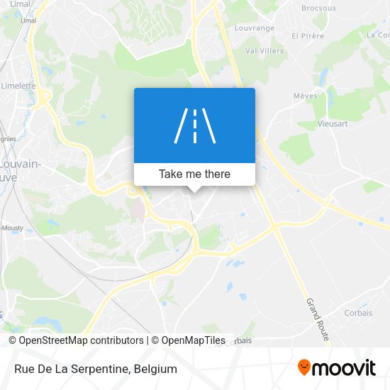 Rue De La Serpentine plan