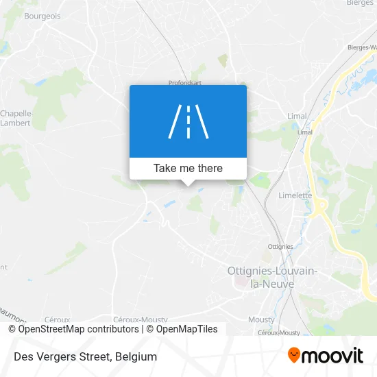 Des Vergers Street map