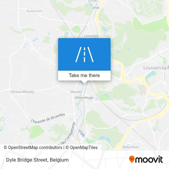 Dyle Bridge Street map