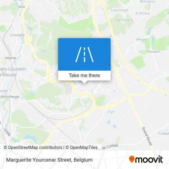 Marguerite Yourcenar Street map