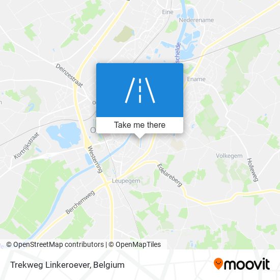 Trekweg Linkeroever map