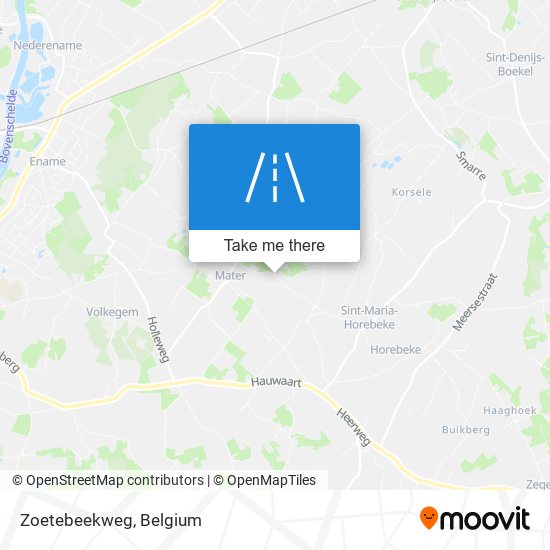 Zoetebeekweg map