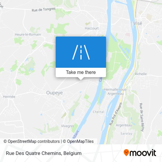 Rue Des Quatre Chemins plan