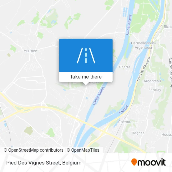 Pied Des Vignes Street map