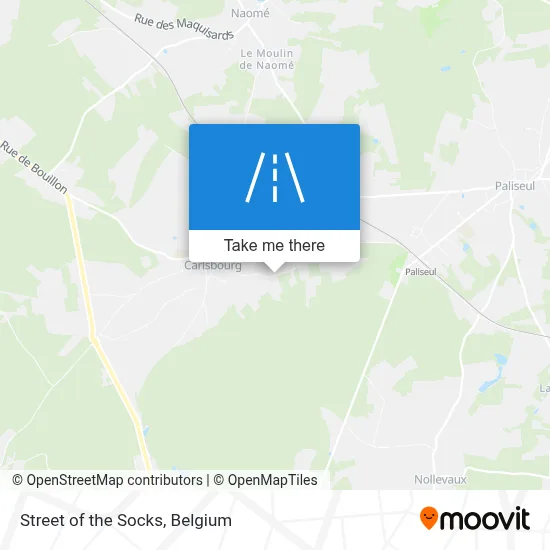 Street of the Socks map