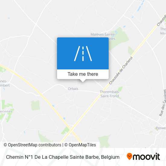 Chemin N°1 De La Chapelle Sainte Barbe plan