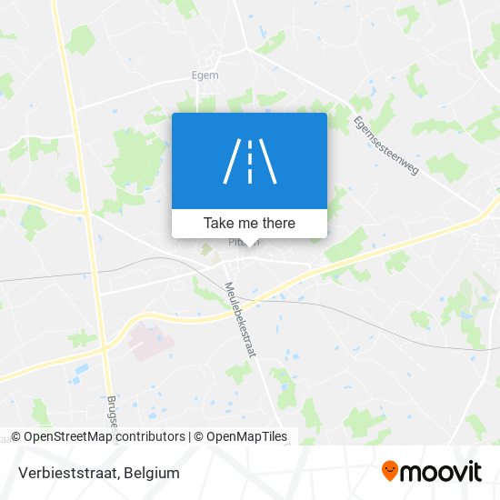 Verbieststraat map