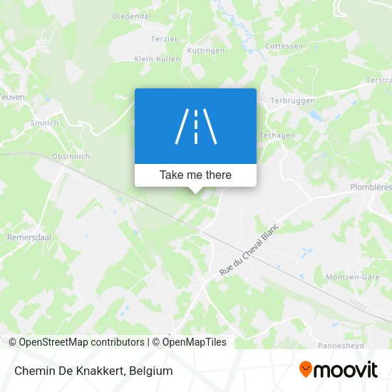 Chemin De Knakkert plan