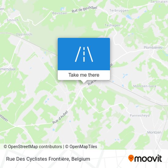Rue Des Cyclistes Frontière map