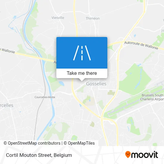 Cortil Mouton Street map