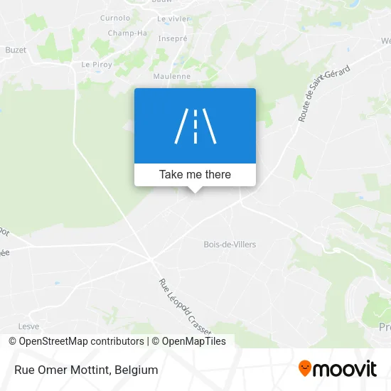 Rue Omer Mottint map