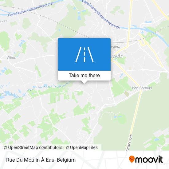 Rue Du Moulin À Eau plan