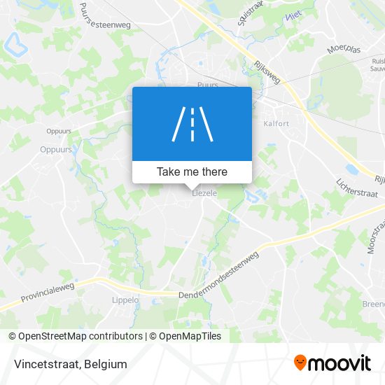 Vincetstraat map