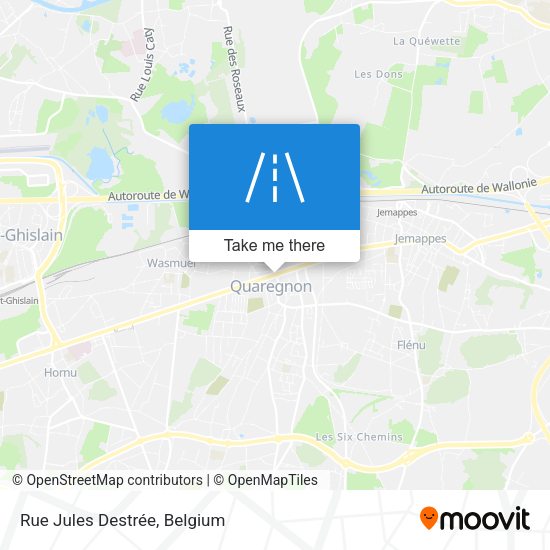 Rue Jules Destrée plan