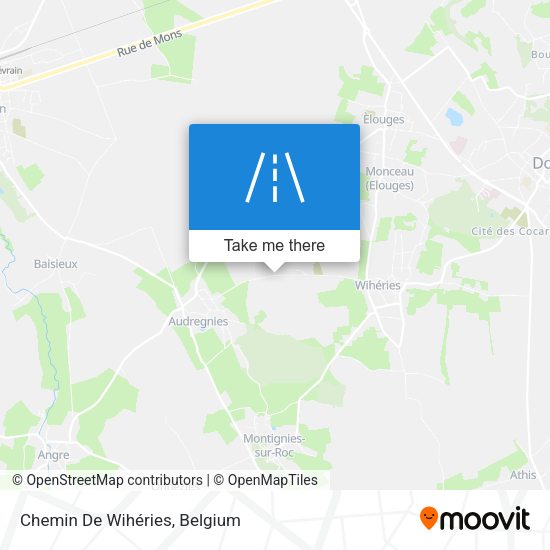 Chemin De Wihéries map