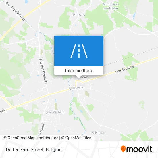 De La Gare Street map