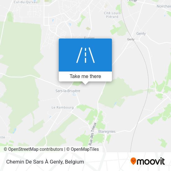 Chemin De Sars À Genly map