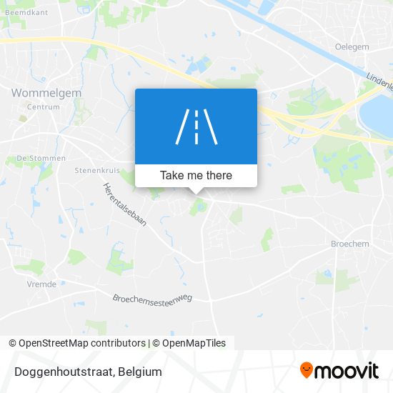 Doggenhoutstraat map