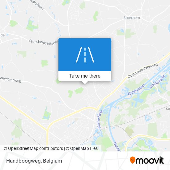 Handboogweg map