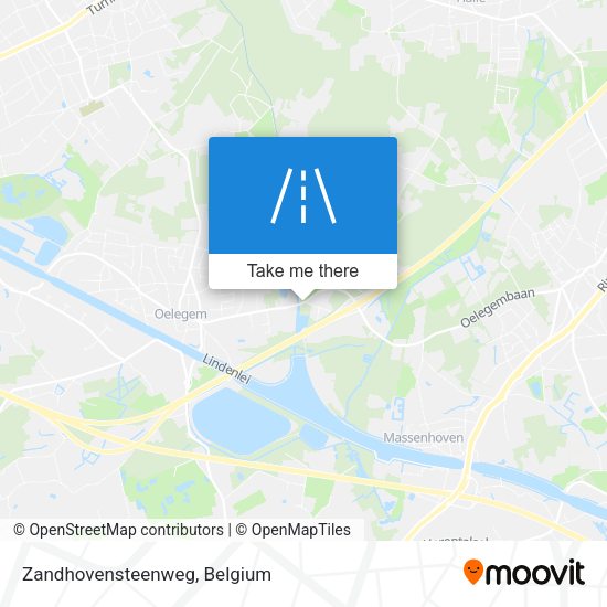 Zandhovensteenweg map