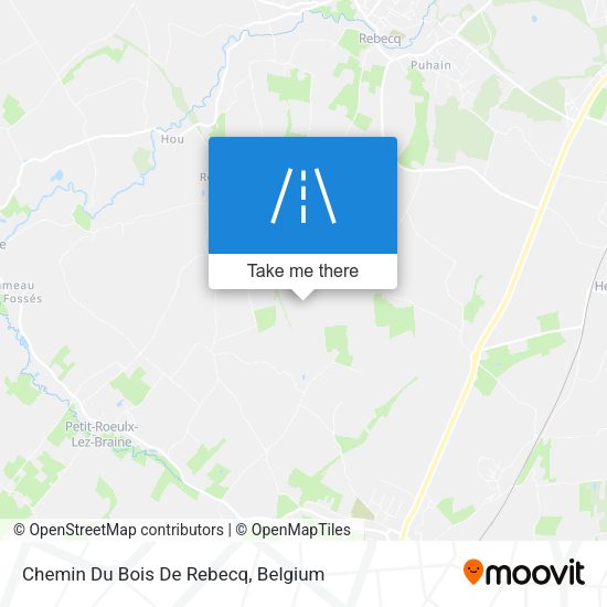 Chemin Du Bois De Rebecq map