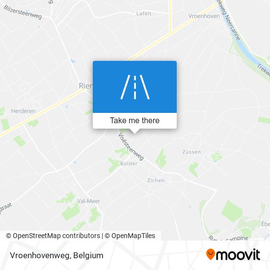 Vroenhovenweg map