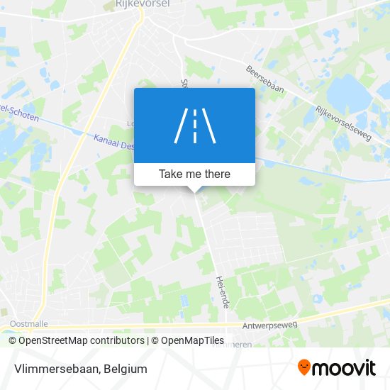 Vlimmersebaan map