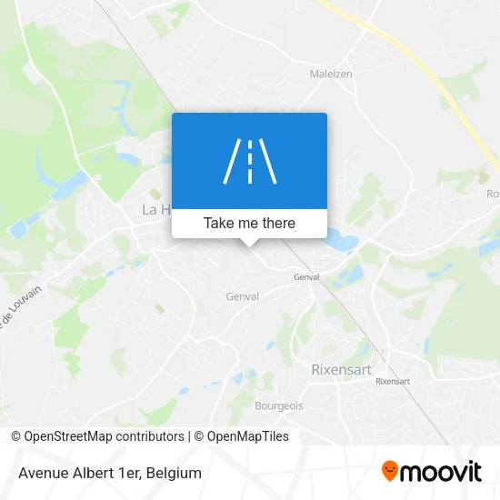 Avenue Albert 1er map