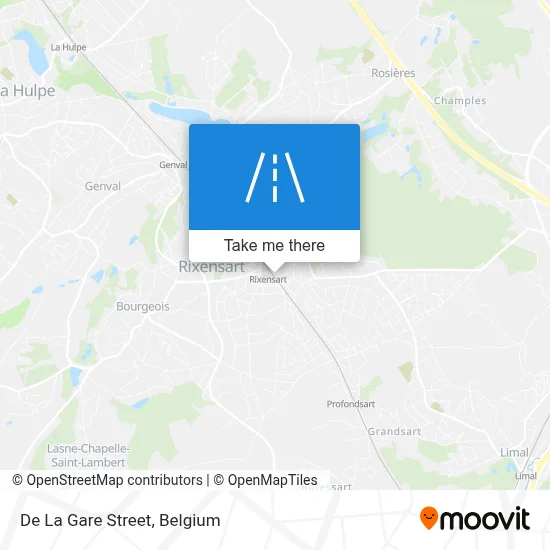 De La Gare Street map