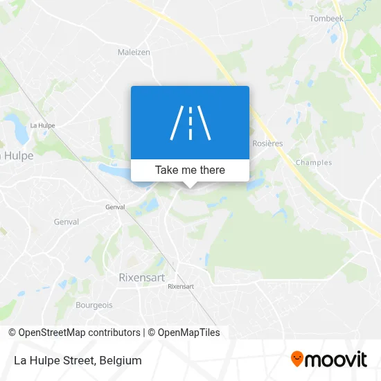 La Hulpe Street map
