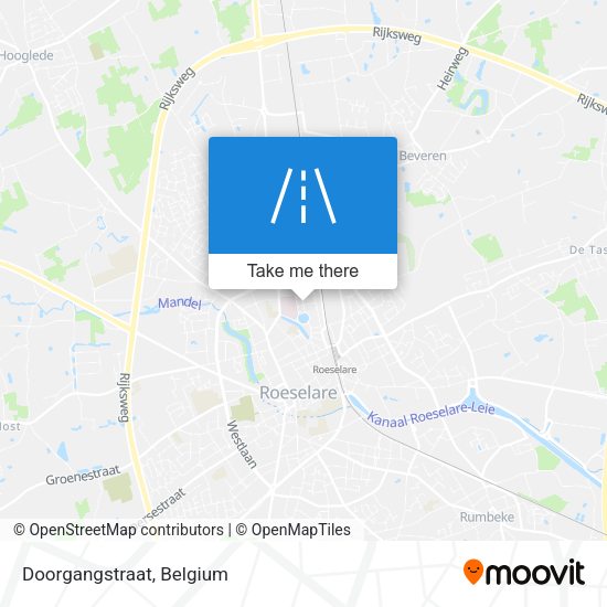 Doorgangstraat map