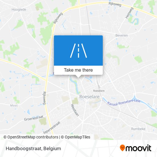 Handboogstraat map