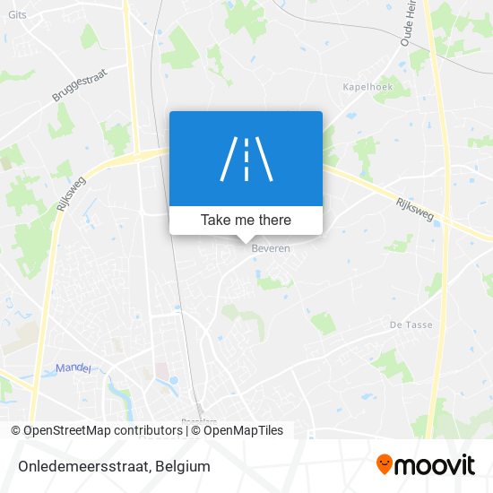 Onledemeersstraat map