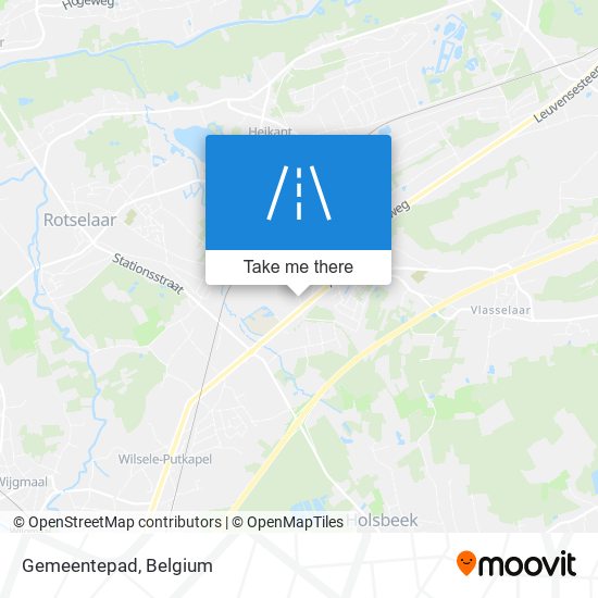 Gemeentepad map