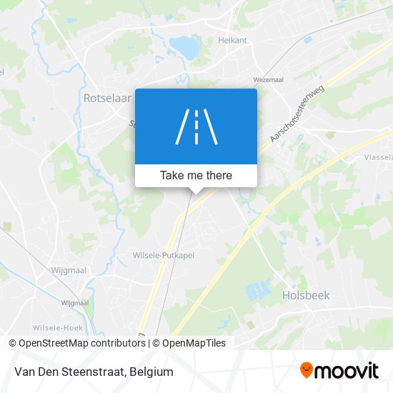 Van Den Steenstraat map