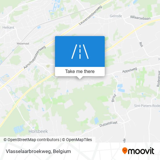 Vlasselaarbroekweg map