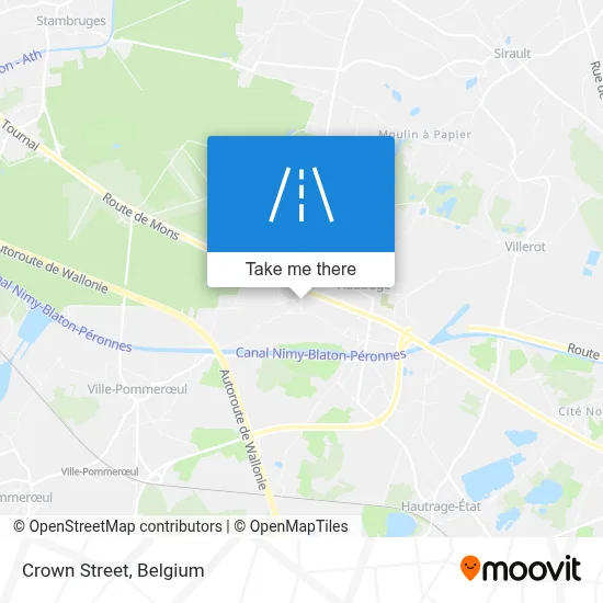 Crown Street map