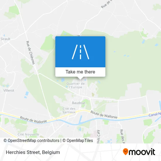 Herchies Street map