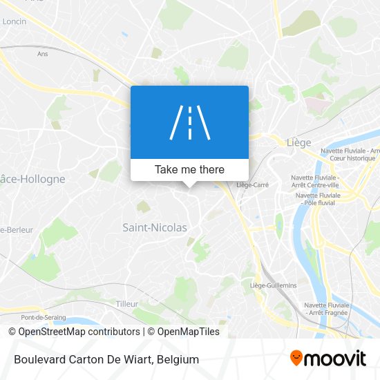 Boulevard Carton De Wiart map