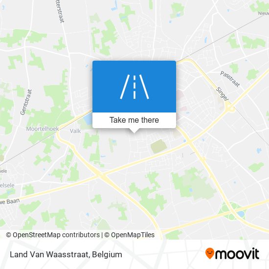 Land Van Waasstraat map