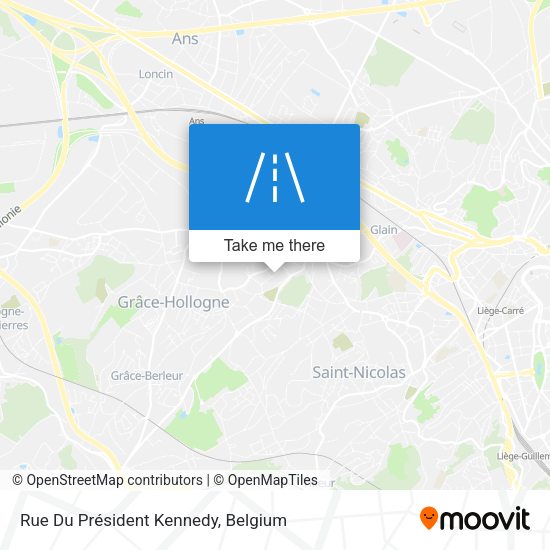 Rue Du Président Kennedy map